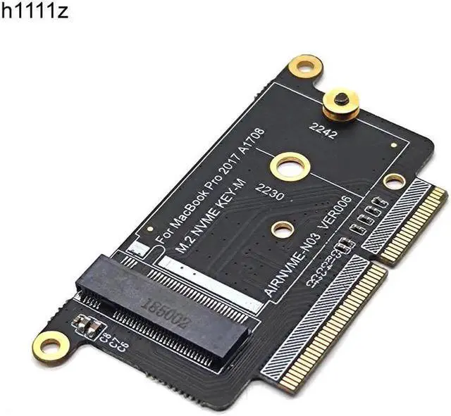 Alt view image 4 of 5 - A1708 SSD Adapter NVMe PCI Express PCIE to NGFF M2 SSD Adapter Card M.2 SSD for Apple Macbook Pro Retina 13" A1708 2016 2017