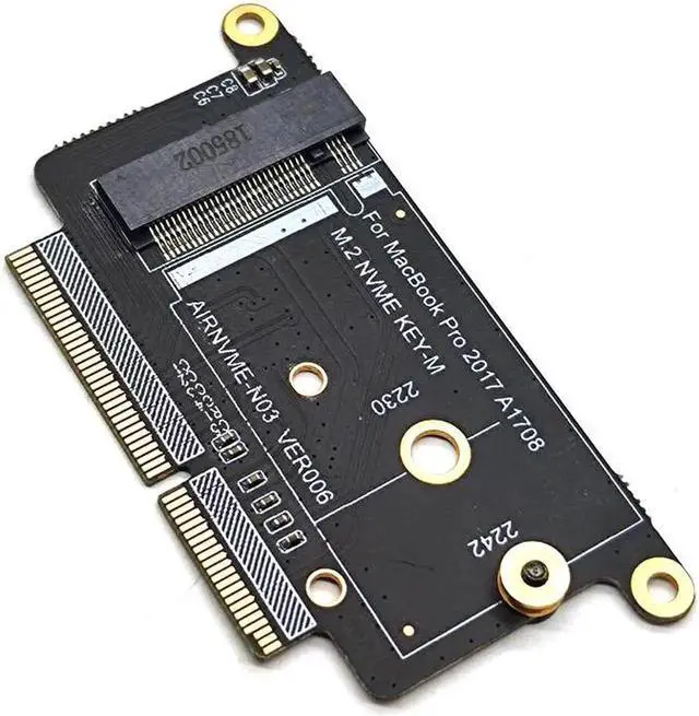 Alt view image 3 of 5 - A1708 SSD Adapter NVMe PCI Express PCIE to NGFF M2 SSD Adapter Card M.2 SSD for Apple Macbook Pro Retina 13" A1708 2016 2017