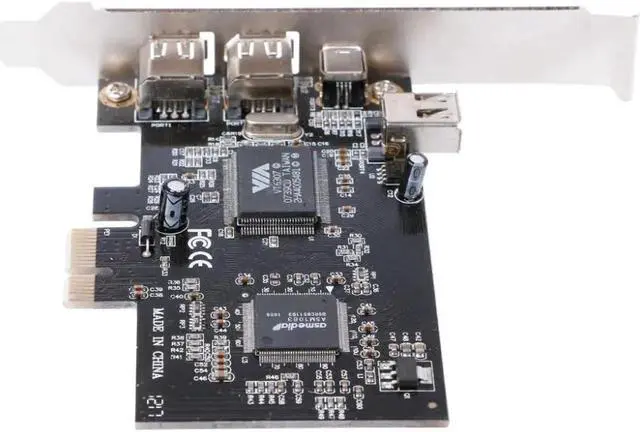 Alt view image 3 of 5 - 1 Set PCI-e 1X IEEE 1394A 4 Port(3+1) Firewire Card Adapter With 6 Pin To 4 Pin IEEE 1394 Cable For Desktop PC