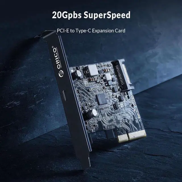 Alt view image 4 of 5 - USB C PCI-Express to USB 3.2 20Gbps PCI-E Express Expansion Card Adapter with ASM3242 Chipset for Windows 8/10/Linux