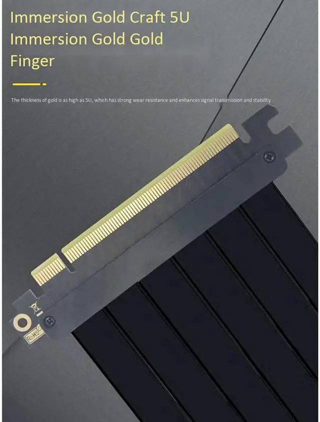 Alt view image 5 of 5 - Express 3.0 High Speed 16X Flexible Cable Extension Port Adapter Riser Card PC ie Card Connector Cable 250mm