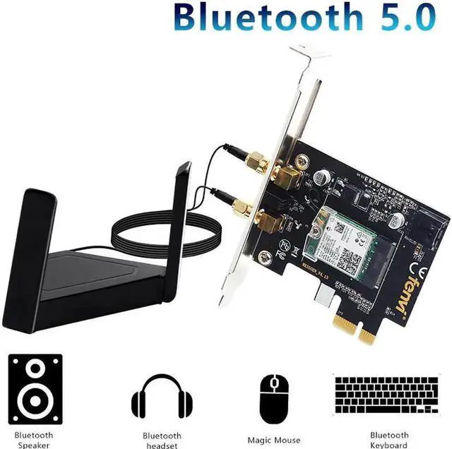 Alt view image 5 of 5 - 6 Gig+ AX200 BT 5.0 WiFi Card AX200NGW 802.11ac ax 2.4Gbps MU-MIMO OFDMA Miracast PC Wireless Network Adapter Ultra-Fast