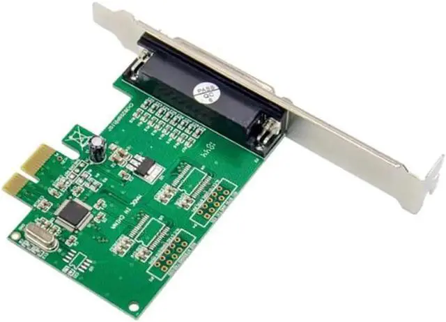 Alt view image 2 of 5 - 1 Port Parallel PCIe X1 Card PCI Express to DB25 LPT Printer Expansion Adapter Card Support SPP / PS2 / EPP/ECP Modes