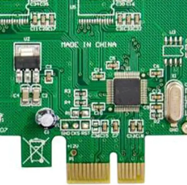 Alt view image 4 of 5 - 1 Port Parallel PCIe X1 Card PCI Express to DB25 LPT Printer Expansion Adapter Card Support SPP / PS2 / EPP/ECP Modes