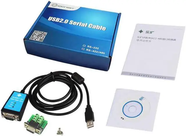 Alt view image 2 of 5 - 2.0 to RS422 RS485 Converter Adapter Serial Cable FTDI Chipset with Magnetic Ring Serial Communication Cables 180cm