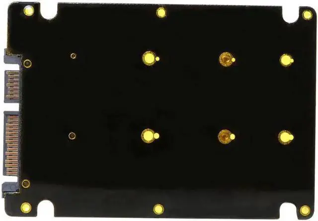 Alt view image 3 of 5 - Pcie mSATA SSD to 2.5 inch SATA3 Adapter Card with Case 7 mm Thickness black