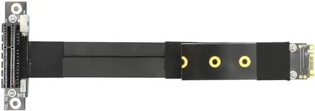 Alt view image 3 of 5 - PCIe x4 3.0 PCI-E 4x To M.2 for NGFF for NVMe M Key 2280 Card Gen3.0 Cable Extender M2 PCI-Express Extension cord