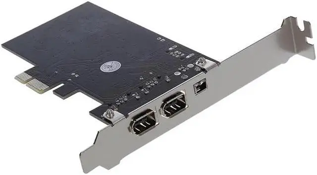 Alt view image 3 of 4 - Express x1 -E FireWire 1394a IEEE1394 Controller Card 3 Port For Desktop