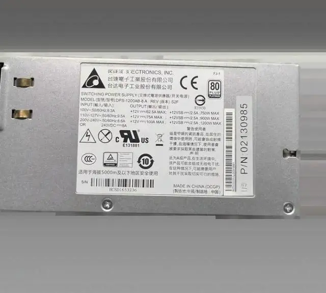 Main image of For RH2288V2 RH5885V3 server 1200W power supply 02130985 DPS-1200AB-8 1PCS