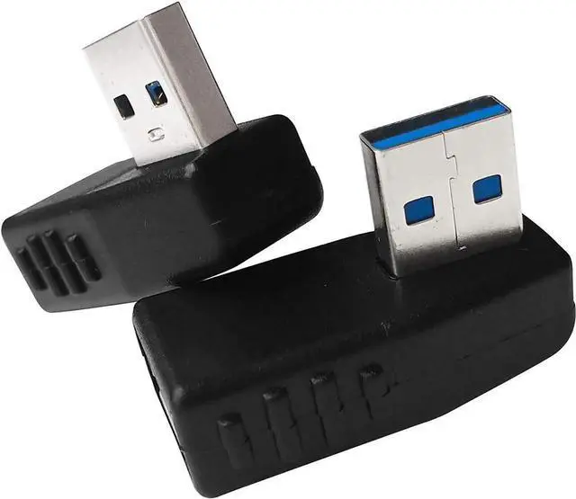 Alt view image 4 of 5 - USB 3.0 Male to Female 90 Degree Right Angle Extension Adapter USB Leftward and Rightward Connector