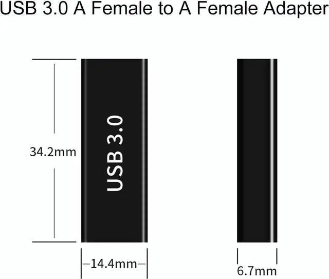 Alt view image 4 of 6 - 3 Pack USB 3.0 Adapter USB-A Male to Female Male to Male and Female to Female Extension Coupler Converter Extender Connector
