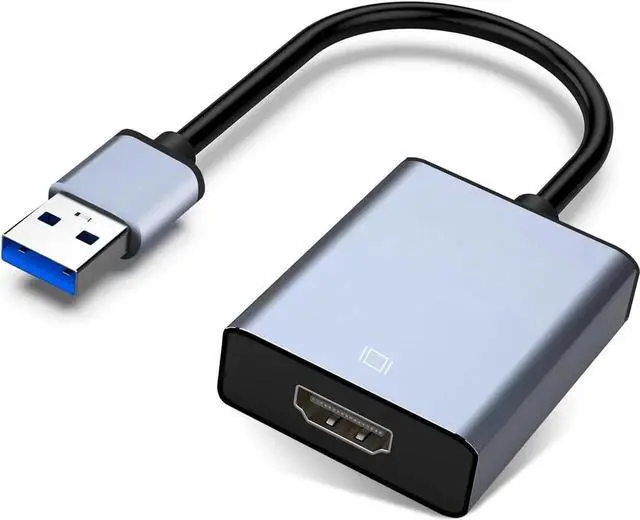 Main image of USB to HDMI Adapter USB 3.0/2.0 to HDMI for Multiple Monitors 1080P Compatible with Windows XP/7/8/10/11 Grey