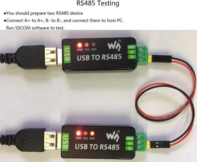 Alt view image 7 of 7 - USB to RS485 Converter Industrial Adapter Original FT232RL and SP485EEN Fast Communication Embedded Protection Circuits Resettable Fuse ESD Protection