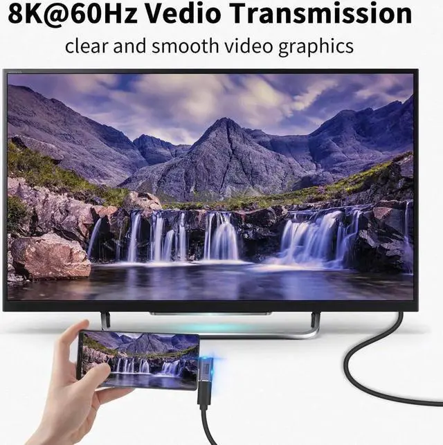 Alt view image 3 of 6 - 5-Pack USB C Adapter 40Gbps 90 Degree Right Angle USB C Adapter 100W PD 3.1 Type C Male to Female Extender Adapter Support 8K Video for Thunderbolt 4/3 Laptop Tablet Phones