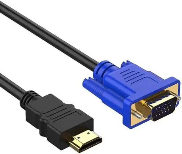 Main image of 1M HDMI-compatible Cable To VGA 1080P HD with Audio Adapter Cable HDMI-compatible TO VGA Cable