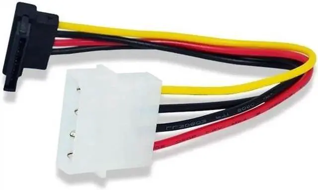 Main image of Big 4P Turn 15P Power Cord Elbow Big 4p Turn SATA 90 Degree Bend D Head IDE Turn SATA Power Supply Line(1pcs)