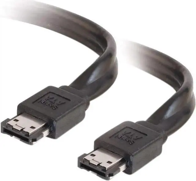 Alt view image 3 of 4 - C2G 10220 External Serial ATA Cable, Black (3.3 Feet, 1 Meter)