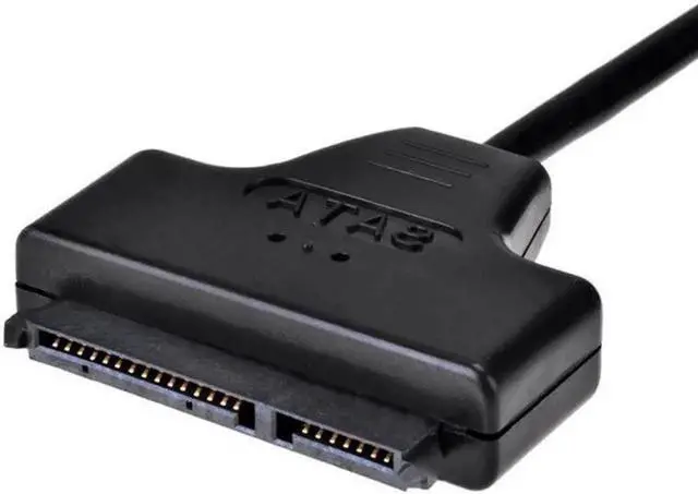 Alt view image 4 of 5 - Black 50cm Copper Cord USB to SATA Cable SATA7+15 Pin to USB SATA2.0 Adapter Cable for SATA notebook hard drive