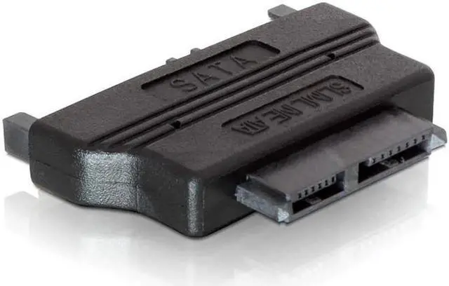 Alt view image 2 of 3 - SATA 22 Male to Slimline SATA 13 Female Laptop CD ROM Convertor Adapter