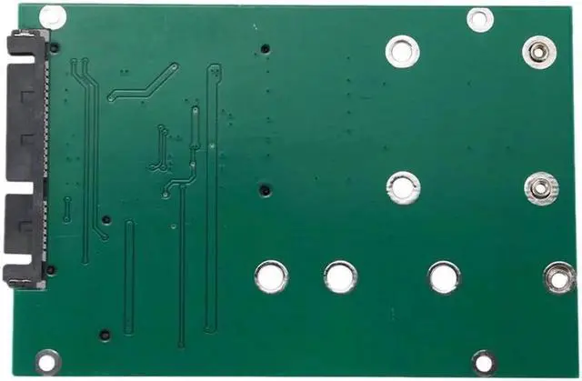 Alt view image 3 of 5 - 2 in 1 Mini PCI-E 2 Lane M.2 And mSATA SSD To SATA III 7+15 Pin Adapter