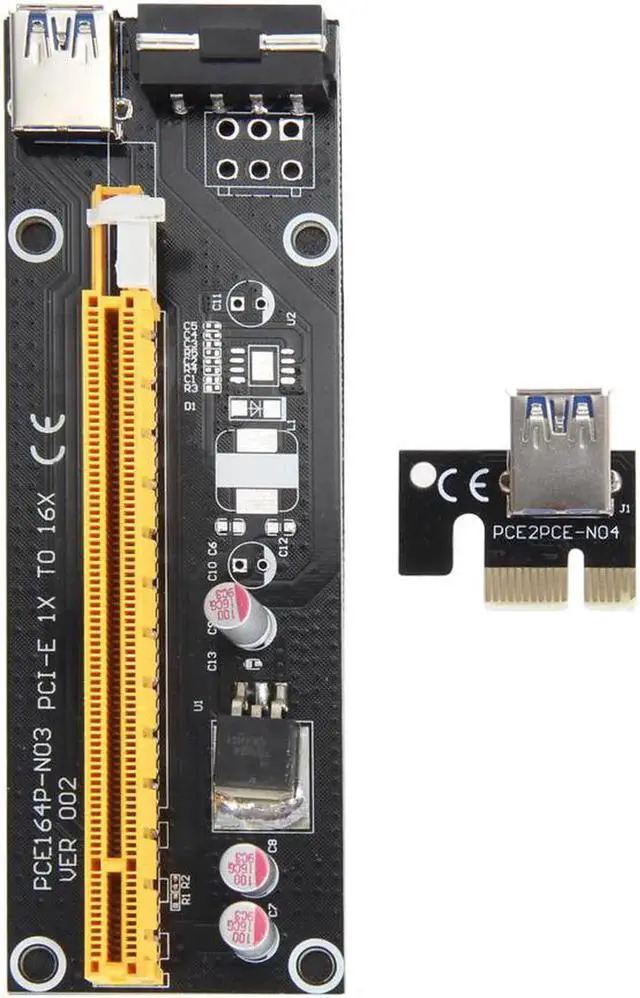 Alt view image 3 of 5 - 60cm USB 3.0 PCI-E Express Extender Riser Card Adapter SATA 15 -4Pin power cable for 1x 4x 8x 16x PCI-E slot of the motherboard
