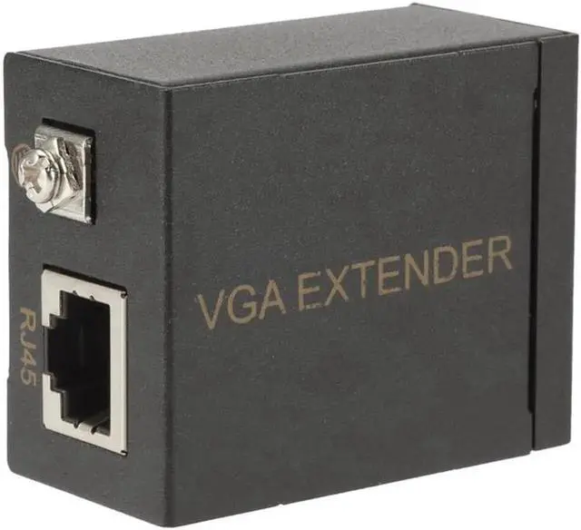 Alt view image 2 of 5 - Cable RJ45 To VGA Extender 60 Meters VGA To Signal Amplifier Cable Transmitter Ethernet Wall Plate Adapters