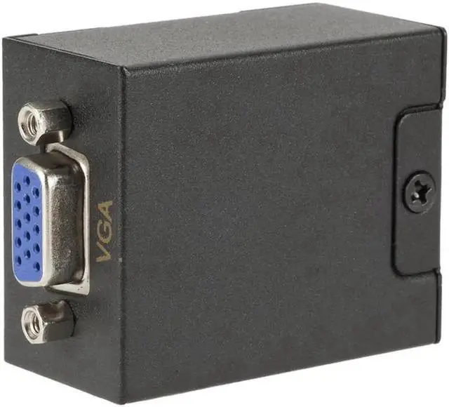 Alt view image 3 of 5 - Cable RJ45 To VGA Extender 60 Meters VGA To Signal Amplifier Cable Transmitter Ethernet Wall Plate Adapters