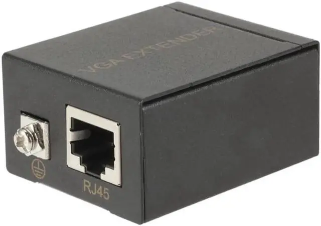 Alt view image 4 of 5 - Cable RJ45 To VGA Extender 60 Meters VGA To Signal Amplifier Cable Transmitter Ethernet Wall Plate Adapters