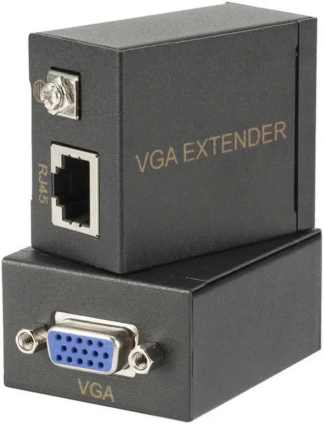Main image of Cable RJ45 To VGA Extender 60 Meters VGA To Signal Amplifier Cable Transmitter Ethernet Wall Plate Adapters
