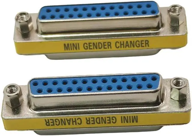 Main image of Adaptateur DB25 femelle à femelle pour imprimante parallèle, Port LPT F/F, 2 pièces/lot