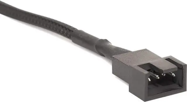 Alt view image 3 of 5 - PWM Fan Extension Cable - 10.5 inch PC Fan Extension Cable Compatible with ATX Case 3 Pin & 4 Pin Cooling Fans. Durable Black Nylon Braided Case Fan Extension Cable (4 Pack)