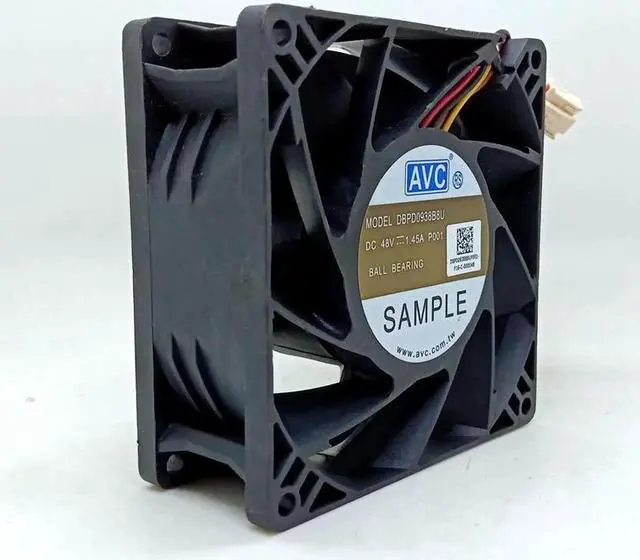 Main image of DC 48V cooling fan 92mm 90mm 9038 9cm Dual ball Bearing large air fan For AVC DBP0938B8Ucomputer server fan
