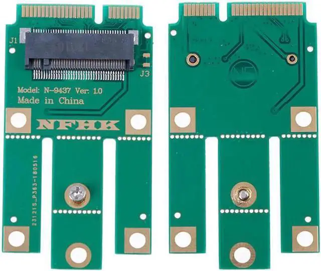 Alt view image 4 of 5 - For Wifi Bluetooth Wireless Card A+E Key A Key M.2 NGFF Wireless Module To MINI PCIE Adapter