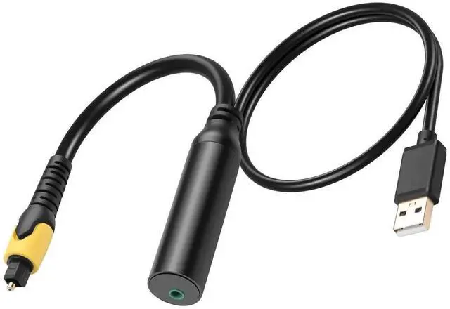 Main image of Digital Optical to 3.5mm Audio Converter - Toslink SPDIF to 3.5mm Auxiliary Adapter for Samsung, Sony, LG TVs, Game Consoles, Sound Systems [No Built-in DAC]