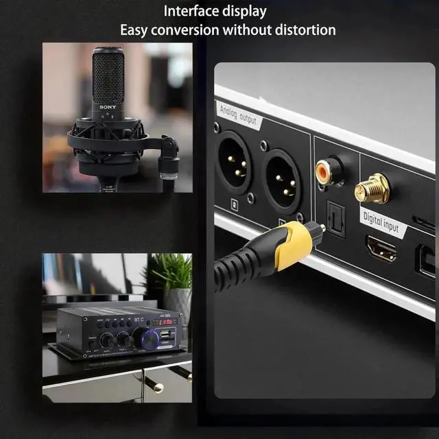 Alt view image 6 of 7 - Digital Optical to 3.5mm Audio Converter - Toslink SPDIF to 3.5mm Auxiliary Adapter for Samsung, Sony, LG TVs, Game Consoles, Sound Systems [No Built-in DAC]