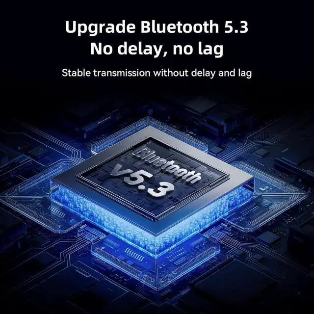 Alt view image 7 of 7 - Bluetooth 5.3 Audio Receiver Transmitter, Bluetooth Audio Adapter for Older Home Stereo/Speaker TVs with Display, USB, RCA, 3.5mm AUX, DAC, Coaxial, Optical