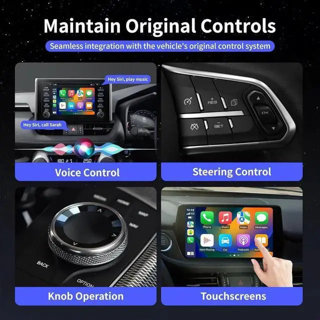 Alt view image 7 of 7 - Magic Carplay Ai Box 2.0 Max, Support Netflix/YouTube/Hulu/Tiktok/TF card etc., Qualcomm Multi-core Wireless Carplay and Android Car Adapter for OEM Wired Carplay Car