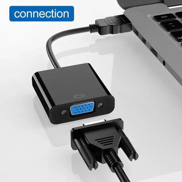 Alt view image 4 of 6 - HDMI-Compatible to VGA Adapter Male To Famale Converter for PS4 1082P HDMI-VGA Adapter Use Video Audio Cable Jack For PC TV BoxLength: <=0.5m (0.5m and below)
Color: Grey (with audio power)