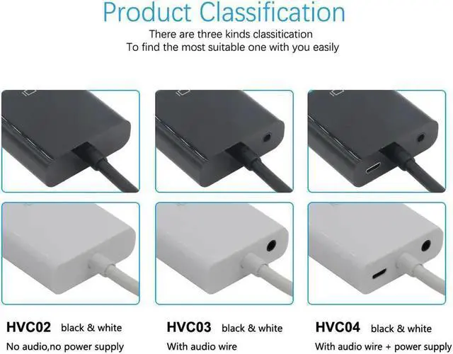 Alt view image 6 of 6 - HDMI-Compatible to VGA Adapter Male To Famale Converter for PS4 1082P HDMI-VGA Adapter Use Video Audio Cable Jack For PC TV BoxLength: <=0.5m (0.5m and below)
Color: Grey (with audio power)