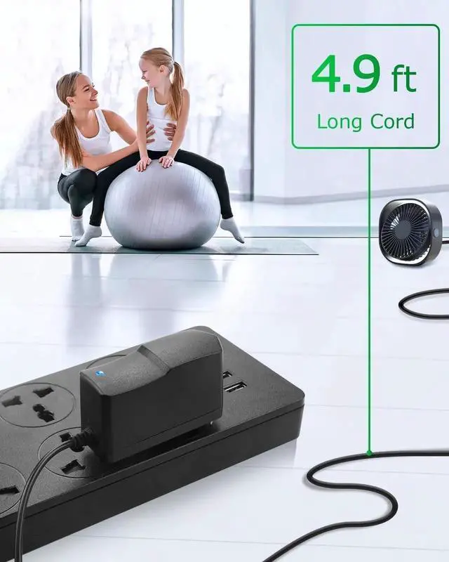 Alt view image 3 of 6 - 5V 1A DC Power Adapter 5W AC/DC Charger AC 100V-240V to DC 5 Volt 1Amp 0.5A Replacement Power Cord for Security Cameras Baby Monitor Graco Swing TV Box Raspberry Pi Type C with 8TIPS