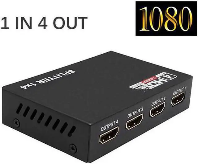 Main image of 3D 1080P HDMI-compatible Splitter HDCP 1 in 4 out Power Signal Amplifier 1x7 Audio Spliter Switch HD Converter AdapterLength: 1.5m (EU Plug)
Color: Other (1x4 Splitter)
