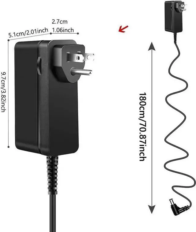 Alt view image 3 of 7 - AC Adapter for LG LED LCD 19 22 23 24 27 29 32" 34 " Ultra-Wide IPS Curved LED 4K Ultra HD Display ADS-25FSG-19 34UM69G-B 34UC79G 34UC99-W LG 32UD99 22LN4510 24M47VQ ADS-40FSG;LG PH450UG Project