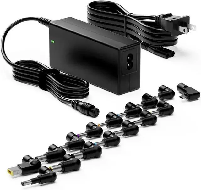 Main image of 90W Universal Laptop Charger AC Adapter Power Cord with USB C Replacement for Dell, HP, Acer, Asus, Lenovo, IBM Toshiba, Samsung, Google, MacBook Pro, Fujitsu Laptops, Ultrabooks, Chromebooks