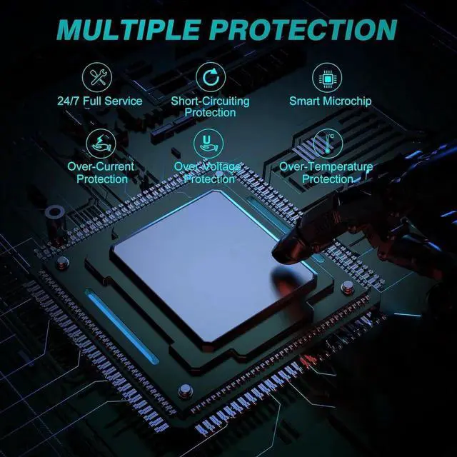 Alt view image 3 of 6 - 65W Charger Compatible with Microsoft Surface Pro 11, 10, 9, 8, 7+, 7, 6, 5, 4, 3, X, Power Adapter for Windows Surface Laptops 7/6/5/4/3/2/1, Go Tablets, Books 3/2/1, Supports 44W, 36W, LED, 10FT