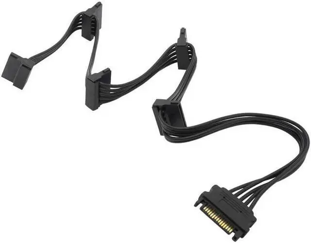 Alt view image 3 of 5 - SATA 15Pin 1 to 5 SATA hard drive power line hard disk expansion line Hot sale