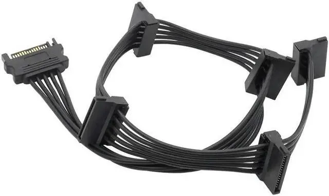 Alt view image 2 of 5 - SATA 15Pin 1 to 5 SATA hard drive power line hard disk expansion line Hot sale