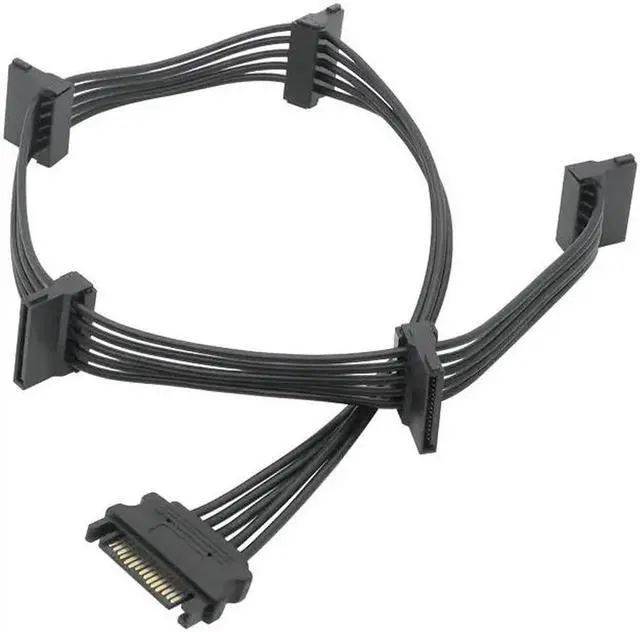 Alt view image 5 of 5 - SATA 15Pin 1 to 5 SATA hard drive power line hard disk expansion line Hot sale