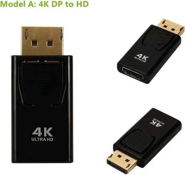 Main image of Displayport DP To DVI HDMI-compatible VGA Audio Female Adapter Display Port Cable Converter For Apple MacBook Air ProLength: <=0.5m (0.5m and below)
Color: Grey (DP TO HD 4K)