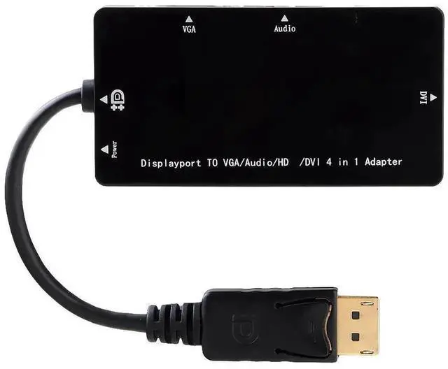 Alt view image 3 of 6 - Displayport DP To DVI HDMI-compatible VGA Audio Female Adapter Display Port Cable Converter For Apple MacBook Air ProLength: <=0.5m (0.5m and below)
Color: Grey (DP TO HD 4K)