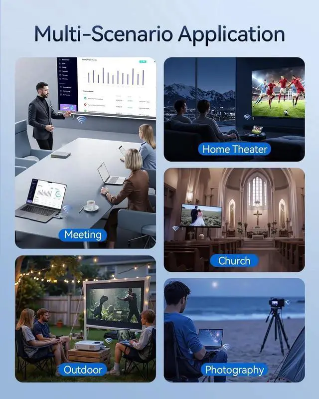 Alt view image 5 of 7 - 2025 Upgrade Wireless HDMI Transmitter and Receiver, 328FT/100M, Plug and Play Portable 5G+2.4G Wireless HDMI Extender Kit for 4K Decode Input 1080P Output, Audio Monitoring for Laptops/TV Boxes